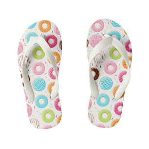 Yummy colorful sprinkles donuts toppings patroon kinder teenslippers