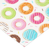 Yummy colorful sprinkles donuts toppings patroon korte tafelloper (Hoek)