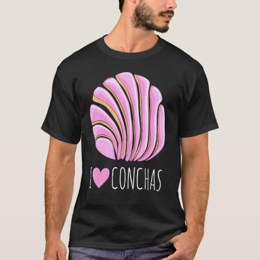 Yummy Concha voor Pan de Dulce T-shirt (Voorkant)