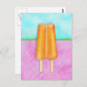 Yummy-Cool Popsicle Landscape Briefkaart (Voorkant / Achterkant)
