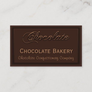 Yummy Creamy Chocolade Bakkerij Visitekaartjes