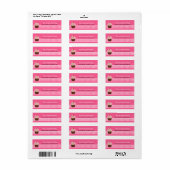 Yummy Cupcake AFDRUKBARE ADRESETIKETTEN Etiket (Full Sheet)