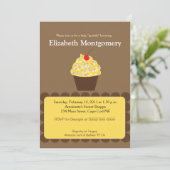 Yummy Cupcake Baby shower Sprinkle 5x7 Kaart (Staand voorkant)