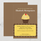Yummy Cupcake Baby shower Sprinkle 5x7 Kaart (Voorkant / Achterkant)