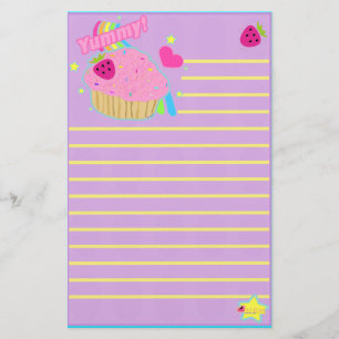 Yummy Cupcake Stationery Briefpapier