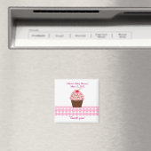 YUMMY CUPCAKES Baby shower Favor Magnet (Insitu (Vaatwasser))