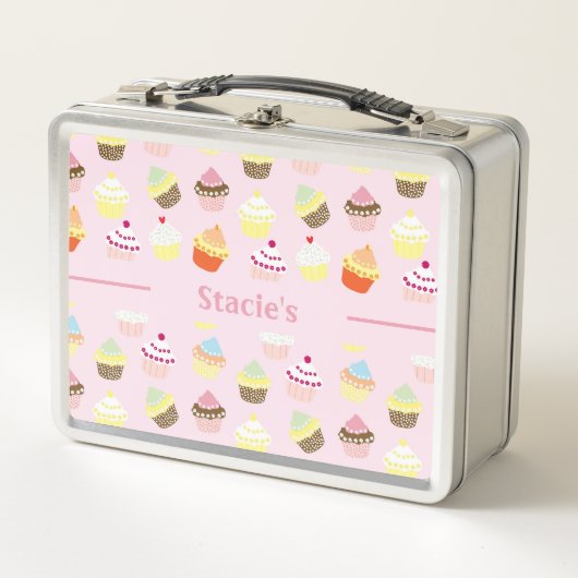 Yummy Cupcakes Metal Lunch Box (Voorkant)