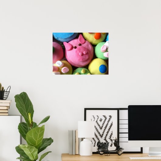 Yummy Cupcakes Poster (Thuiskantoor)