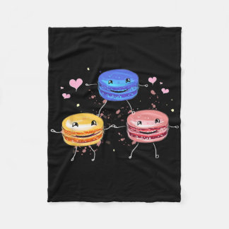 Yummy Cute Cheerleading Macaroon Gift  Fleece Deken