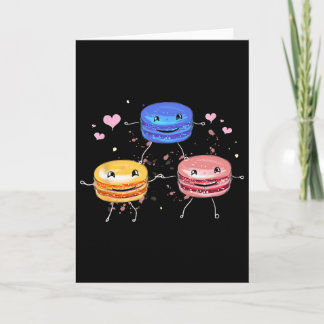 Yummy Cute Cheerleading Macaroon Gift  Kaart
