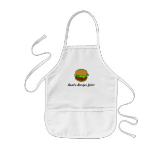 Yummy Cute Hamburger Personalized Kinder Schort