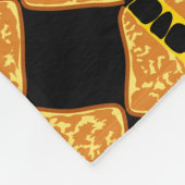 Yummy Delicious Gooey Grilled Cheese Fleece Deken (Hoek)