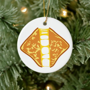 Yummy Delicious Gooey Grilled Cheese Keramisch Ornament