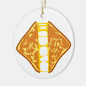 Yummy Delicious Gooey Grilled Cheese Keramisch Ornament (Links)