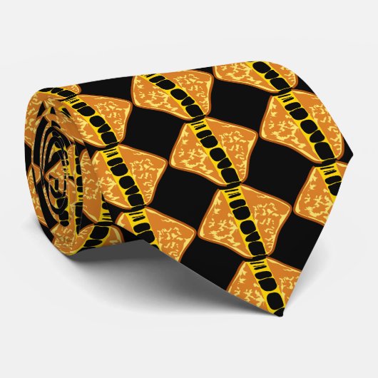 Yummy Delicious Gooey Grilled Cheese Stropdas (Opgerold)