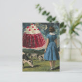 Yummy Desert in de zuivel Pasture Surreal Briefkaart (Staand voorkant)