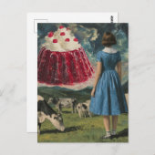 Yummy Desert in de zuivel Pasture Surreal Briefkaart (Voorkant / Achterkant)