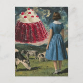 Yummy Desert in de zuivel Pasture Surreal Briefkaart (Voorkant)