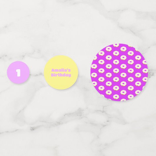 Yummy donut confetti (Voorkanten)