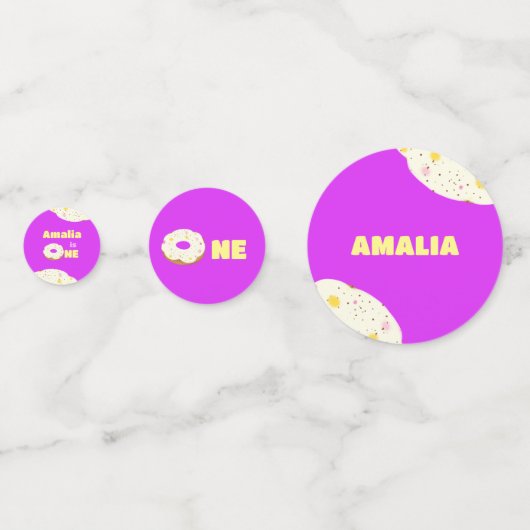 Yummy donut confetti (Achterkanten)