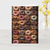 Yummy Donut Fun - Blank binnen - Kaart (Gele Bloem)
