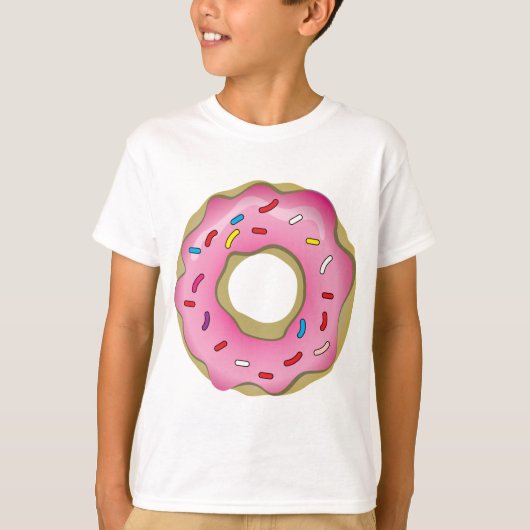 Yummy Donut met Icing en Sprinkles T-shirt (Voorkant)