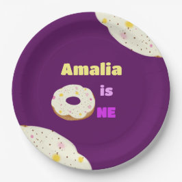 Yummy donut papier borden papieren bordje