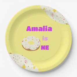 Yummy donut papier borden papieren bordje