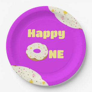 Yummy donut papieren bordje