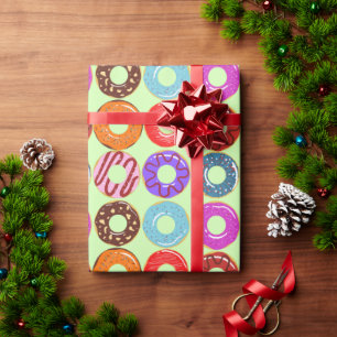 Yummy Donut Pattern Wrapping Papier