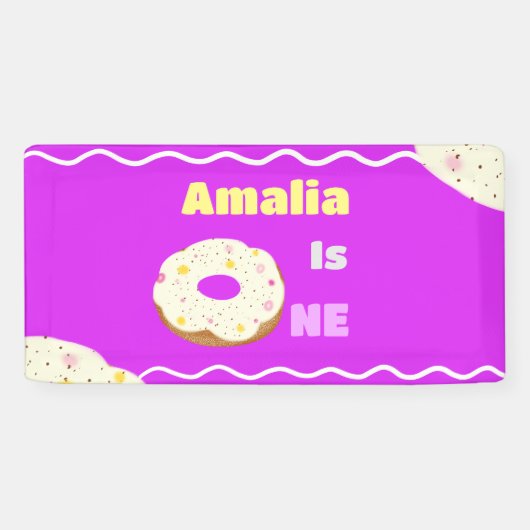 Yummy donut spandoek (Horizontaal)