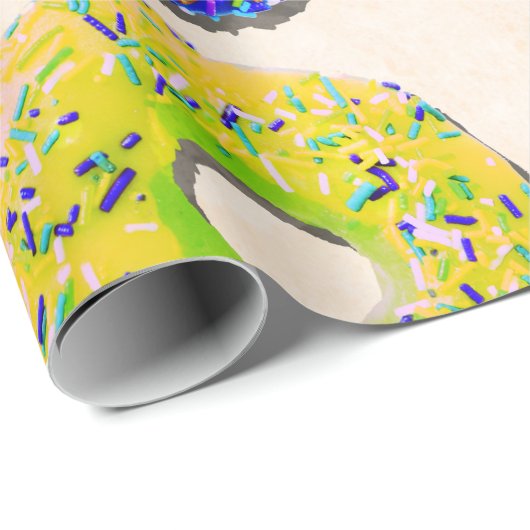 Yummy donuts patroon cadeaupapier (Rol Hoek)