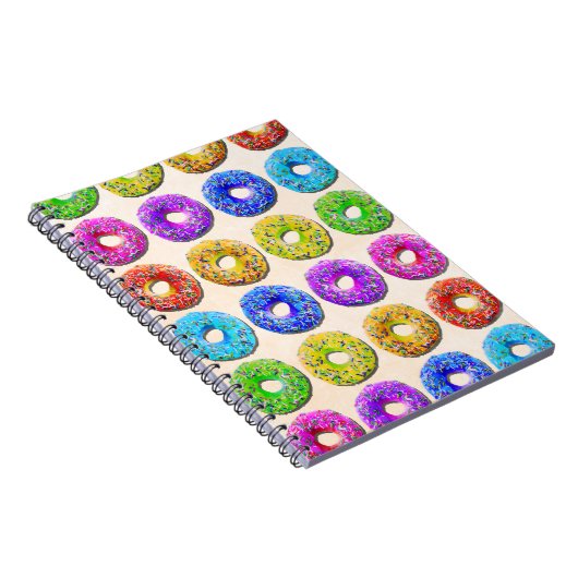 Yummy donuts patroon notitieboek (Rechterzijde)