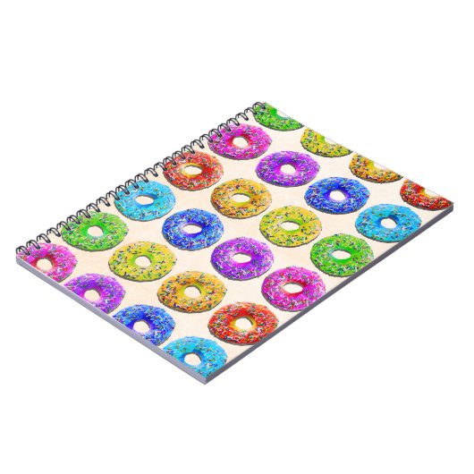 Yummy donuts patroon notitieboek (Linkerzijde)