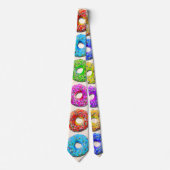 Yummy donuts patroon stropdas (Voorkant)