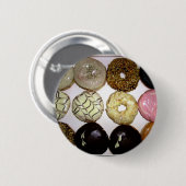 YUMMY DONUTS RONDE BUTTON 5,7 CM (Voorkant /achterkant)
