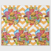 Yummy Fast Food Cadeaupapier (Vlak)