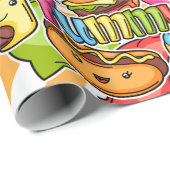 Yummy Fast Food Cadeaupapier (Rol Hoek)