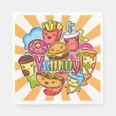 Yummy Fast Food Servet (Voorkant)