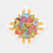 Yummy Fast Food Servet (Hoek)