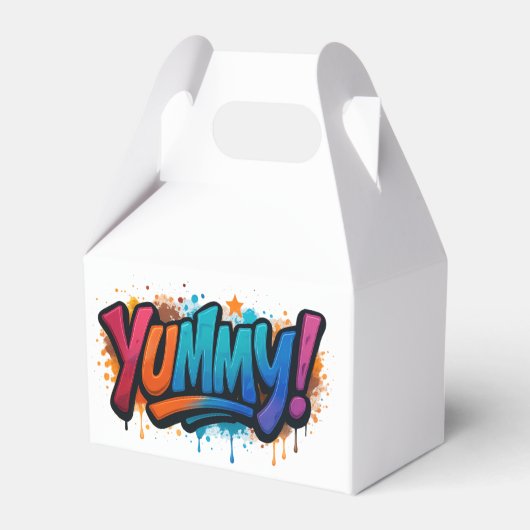 Yummy! Favor Box Bedankdoosjes (Voorkant Zijde)