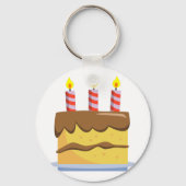 Yummy Food - Birthday Cake Sleutelhanger (Voorkant)