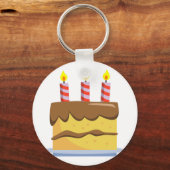 Yummy Food - Birthday Cake Sleutelhanger (Voorkant)