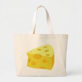 Yummy Food - Kaas Grote Tote Bag (Voorkant)