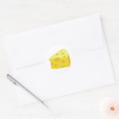 Yummy Food - Kaas Ronde Sticker (Envelop)