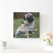 Yummy Food Time Vierkante Klok (Huis)