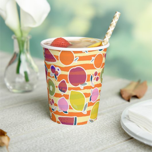 Yummy Fruits Papieren Bekers (Insitu)