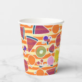 Yummy Fruits Papieren Bekers (Achterkant)