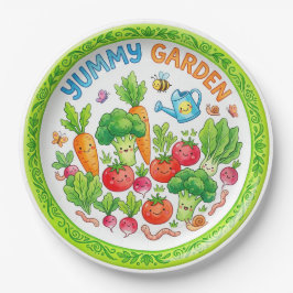 "Yummy Garden" Mooie Groente Karakter Bord