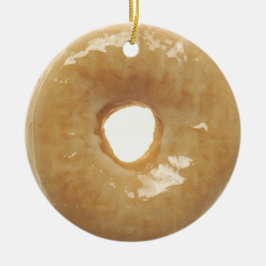 Yummy Glazed Donut Food Kerstmis Keramisch Ornament